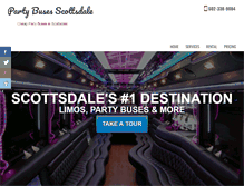 Tablet Screenshot of partybusesscottsdale.com